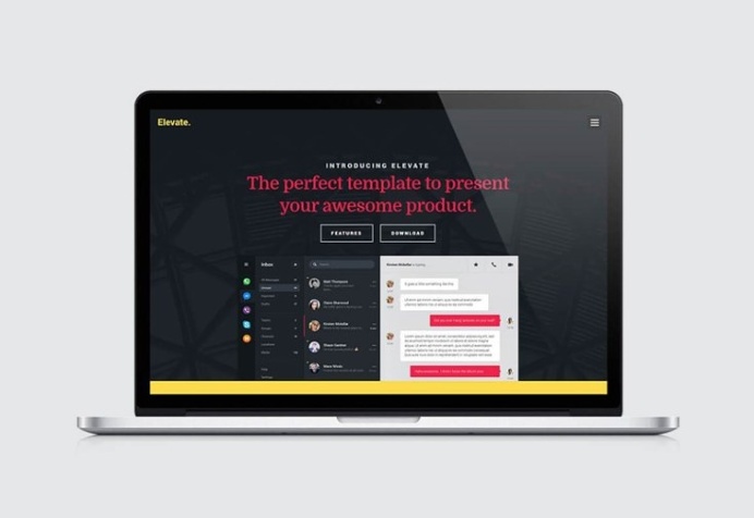 Elevate : Free Landing Page HTML Template