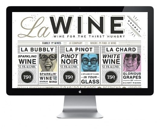 La Wine Agency | Fuzzco #fuzzco #wine #la #collateral #web