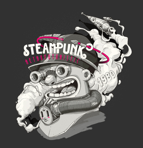 Steampunk by Julian Ardila #illustration #design #graphic #art