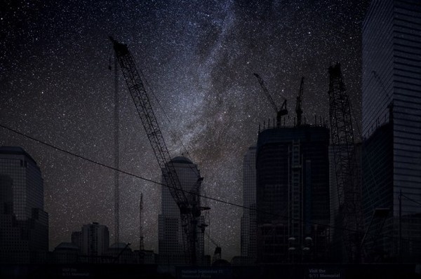 Ground Zero photo of night landscape of Thierry Cohen #photos #photographic #photograph #exhibition #photography #landscapes