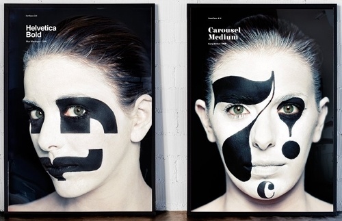 Design Studio Puts the Face in Typeface - DesignTAXI.com #helvetica #typeface