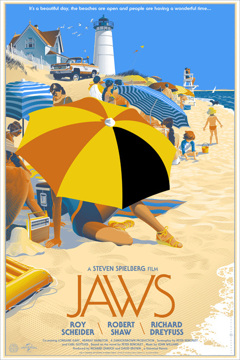Mondo: The Archive | Laurent Durieux Jaws, 2013 #movie #poster
