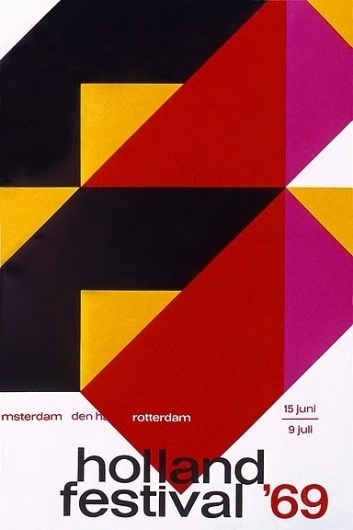 Holland Festival '69 - Dick Elfers #dutch #design #graphic #poster