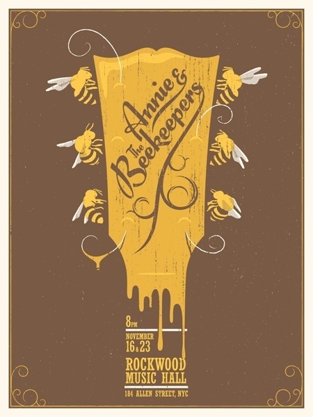 Annie & the Beekeepers #print #gig #screen #illustration #poster