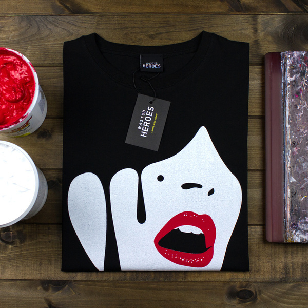 Droplet Face T-shirt #pop #print #tshirt #screen #art #surreal #face