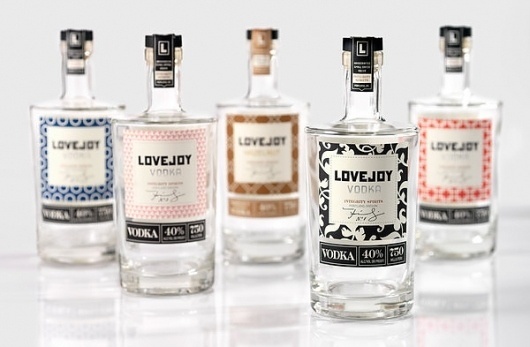 Lovejoy Vodka on the Behance Network #packaging #vodka