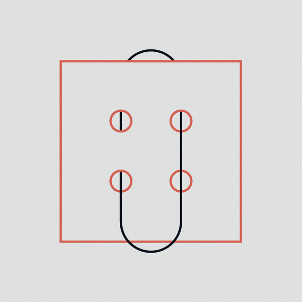 //// #loop #geometry #red #lines #abstraction #black #illustration #type