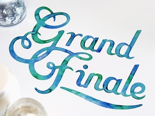 Watercolour Lettering by Sasha Prood | Typeverything.com #lettering #typeverything #painting #watercolor #typography