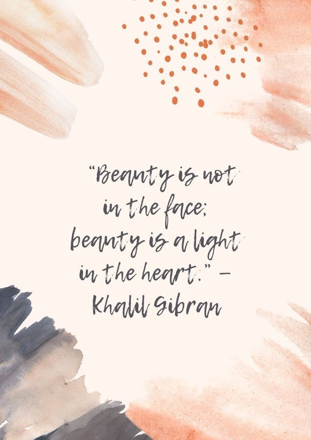 Beauty is not in the face; beauty is a light in the heart. ❤
