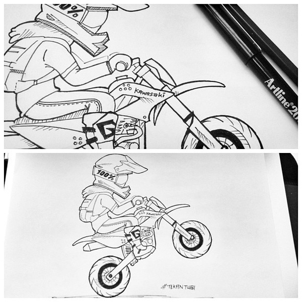 Good or bad time for me. #offroad #motard #line #sketch