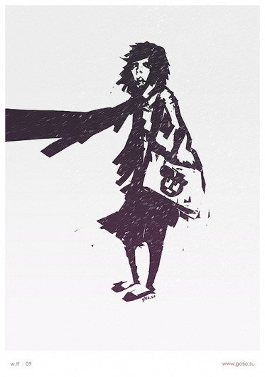 wff.jpg 510&times;723 pixels #gosa #rain #bw #girl