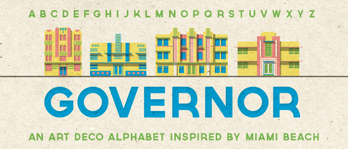 Governor : Free Art Deco Font