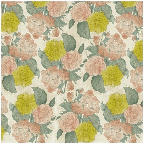 coqueterías #pink #pattern #floral #lime