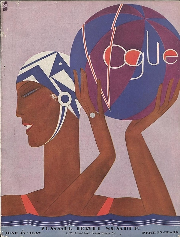 [object HTMLImageElement] #vogue #1927 #illustration #vintage #swimming #suit