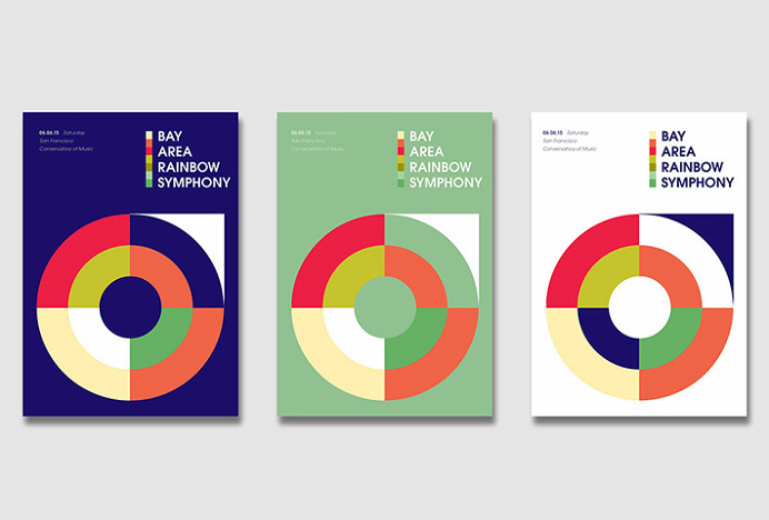 Bay Area Rainbow Simphony by Micael Butial #graphic design #print