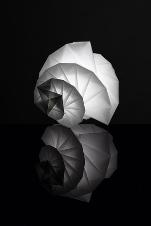 Award Winning "IN EI ISSEY MIYAKE" Lamps Made from Ecological Paper by Teijin in Stores #fashion #miyake #issey
