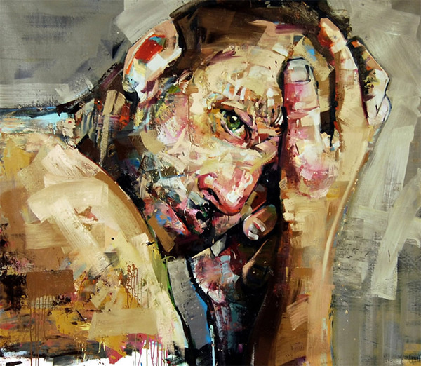 CJWHO ™ (Portraits (2013) by Andrew Salgado ANDREW...) #amazing #salgado #illustration #fav #painting #art #andrew
