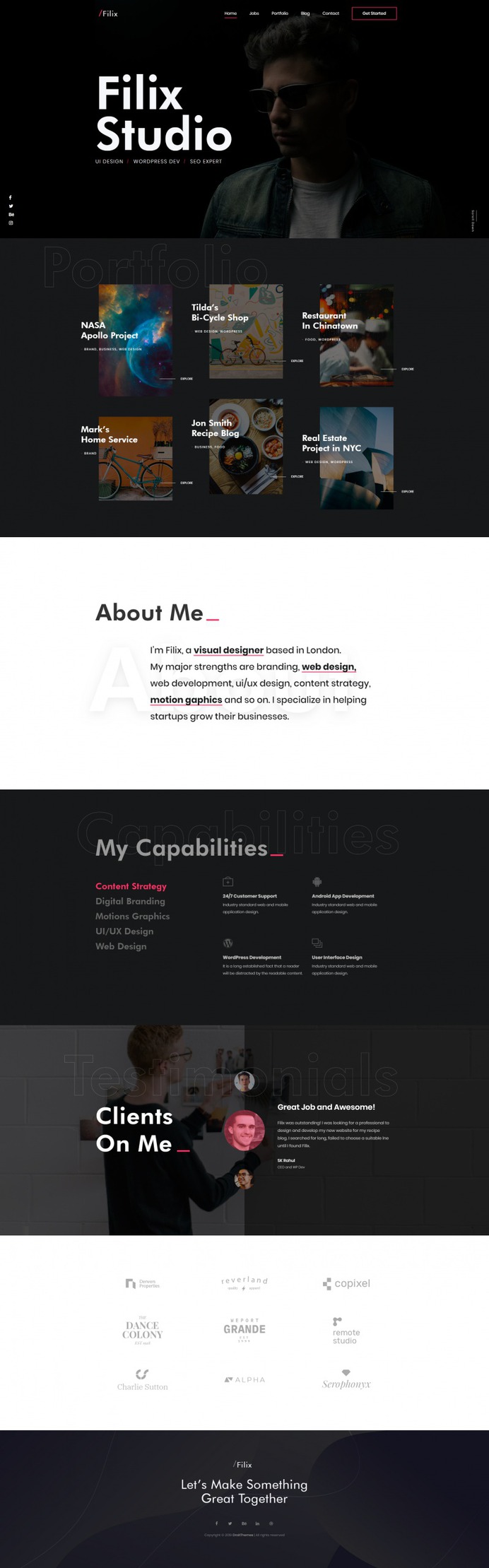 Filix – Creative Minimal Portfolio
