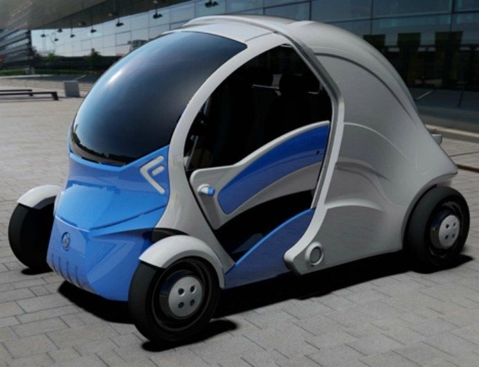 This electric car performs the cool trick of parking itself after folding in half to allow more room to manoeuvre into a tough spot. #modern #lifestyle #design #technology #product #industrial #car #style