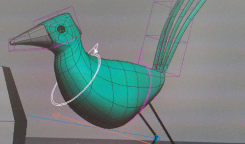 Capture from my short film early birds while animating. #rig #softimage #3d #bird