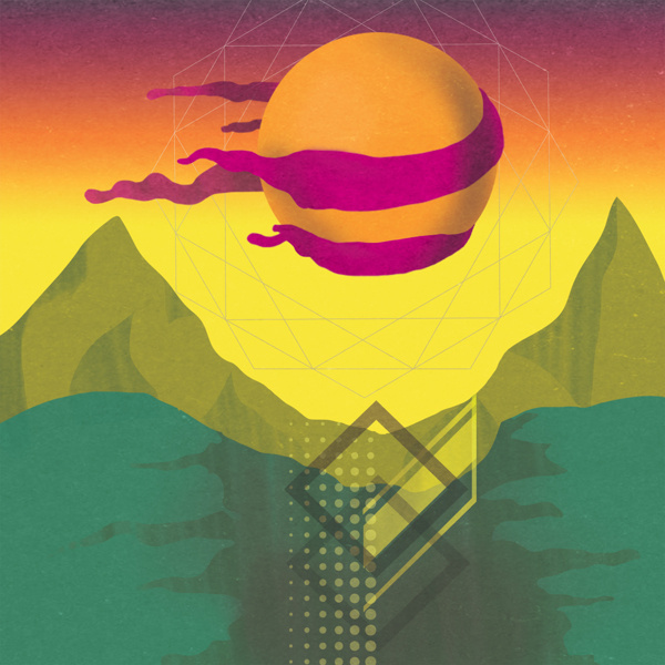 Drift Geometric Design #bright #design #graphic #space #digital #art