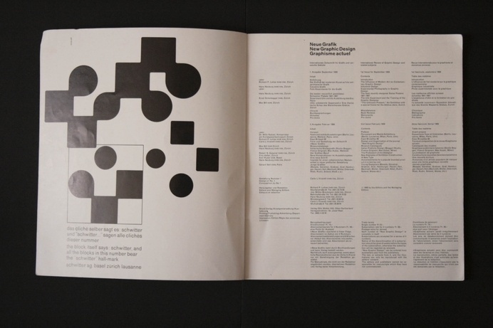 Neue Grafik (LMNV, 1958, Verlag Otto Walter) | designers books #swiss #design #graphic #book #typography