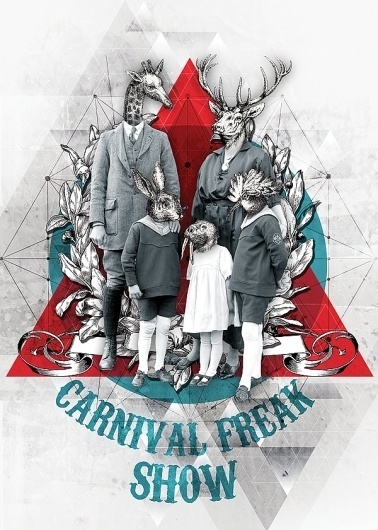 CARNIVAL FREAK SHOW on the Behance Network #illustration #triangle #freak