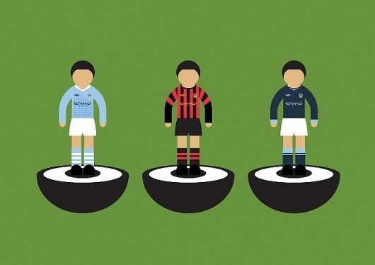 Maldesign #subbuteo #illustration #mcfc #football