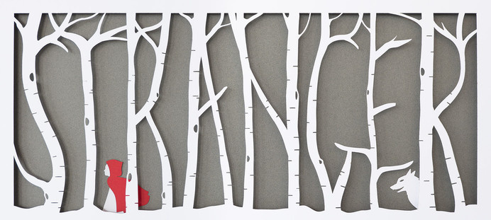 Kaldor | Stranger #cut #stranger #tree #laser #letter #type #paper