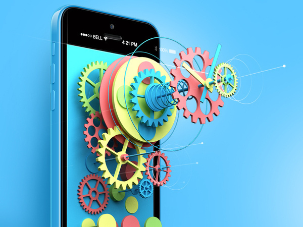 The Experimental Clock. Part II. #colourful #ios7 #5c #iphone #3d