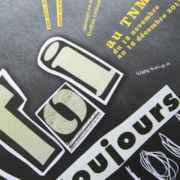 xc3x80 toi pour toujours, ta Marie-Lou #theater #marie #toi #pour #toujours #print #michel #ta #tnm #lou #tremblay #poster #thtre