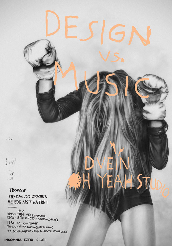 Design vs. Music on the Behance Network #graphite #drawing #hand #charcoal #illustration #drawn #pencil
