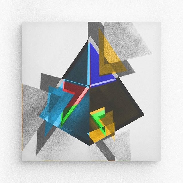 Geometric form / Pyramid #geometry #square #random #barcelona #davidrico #geometryart #illustration
