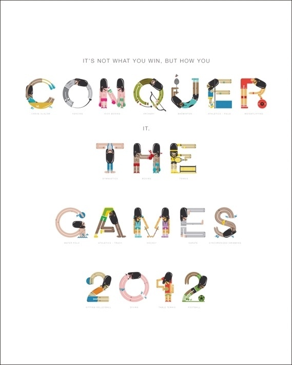 Creative Review - Conqueror's Typographic Games winners #conquer #win #poster #typography