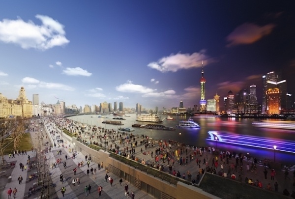 Day to Night Continued by Stephen Wilkes | Who Designed It? #shanghai #city #night #scenery #wilkes #day #stephen #to