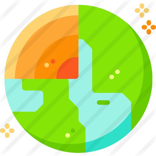 See more icon inspiration related to earth, miscellaneous, planet earth, solar system, astronomy, universe, galaxy, space, planet and nature on Flaticon.