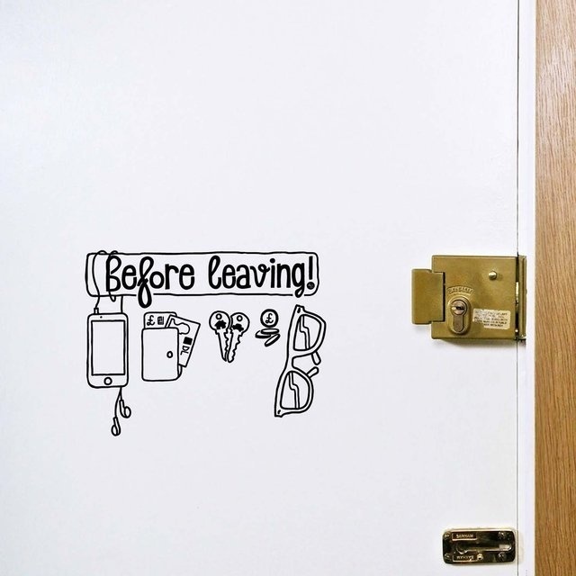 Before Leaving Checklist Sticker #tech #flow #gadget #gift #ideas #cool