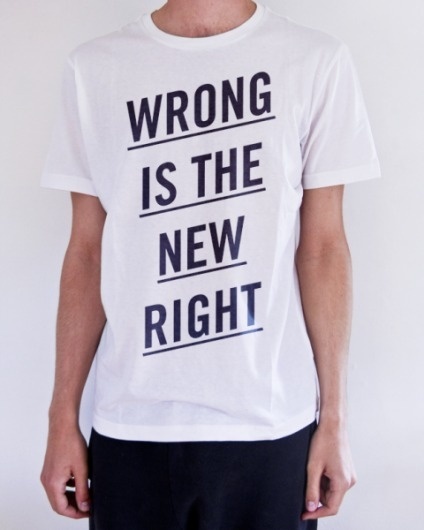 Benny Arts #wrong #typography #shirt #benny #arts #right #new