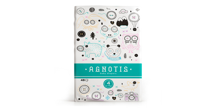 Agnotis Baby Diapers #packaging