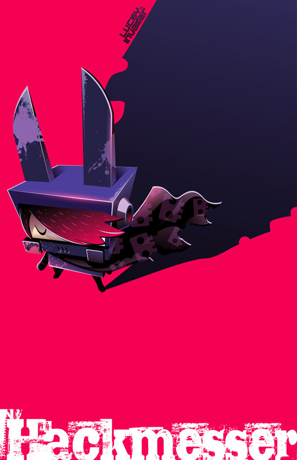 Lucky Invader:Hackmesser on Behance #illustration #design #character