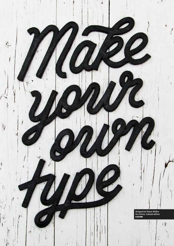 Make your own type #type #lettering #typography