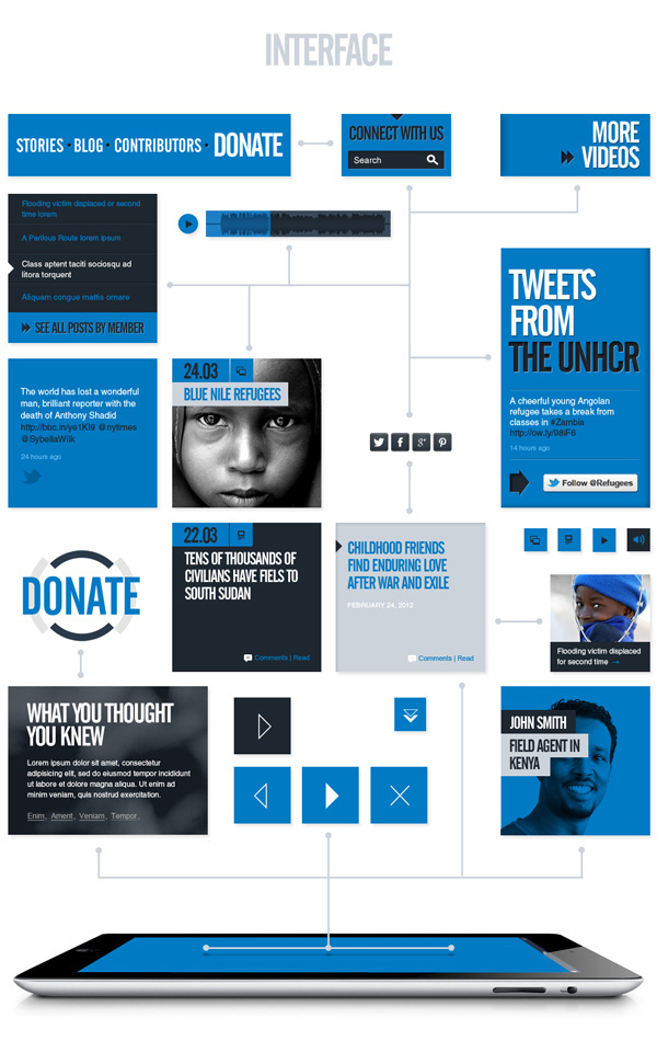 Tracks on Behance #interface