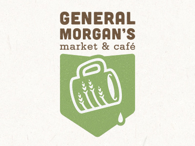 Cafe and Market #mark #vector #identity #symbol #coffee #logo #green