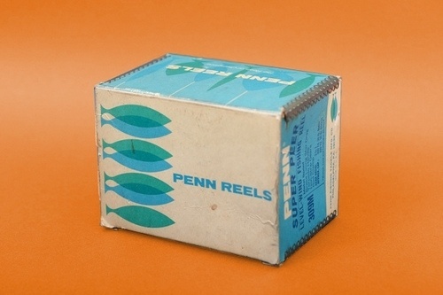 Vintage Peen Reels Packaging #penn #modern #packaging #reels #mid #vintage #century #modernism #blue #fishing