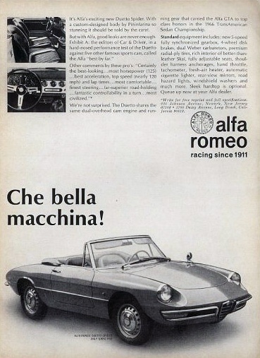 Alfa Romeo ads | Cartype #1968 #spider #romeo #alfa #duetto