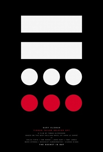 Creative Review - Posters for Tinker Tailor Soldier Spy by Paul Smith #spy #tinker #soldier #tailer