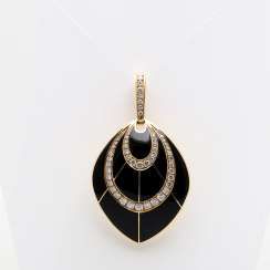 Pendant clip m. diamonds
