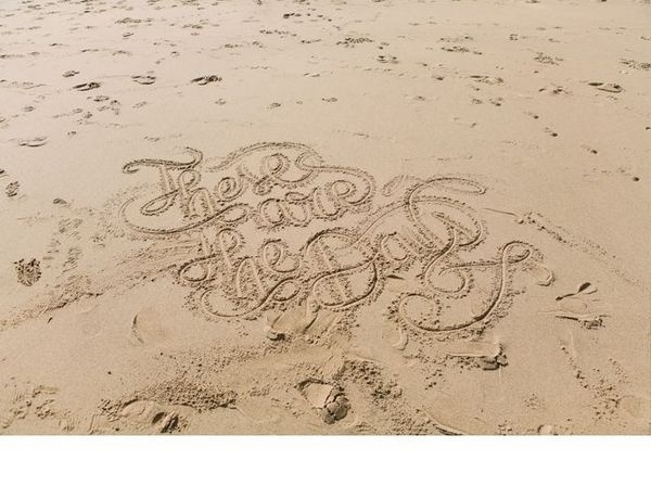 I N D I A H O B S O N : P H O T O G R A P H E R #lettering #sand #made #type #beach #hand #typography