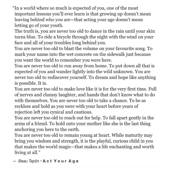 This thought is so dear and important to me. • my book Bloom is available via the link on the home page xo Love Beau