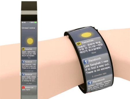 The Watch-Me smart watch is a concept of how future watches may look like - full-body screen, multi-touch operation, and real time environme #design #product #industrial #gadgets #technology